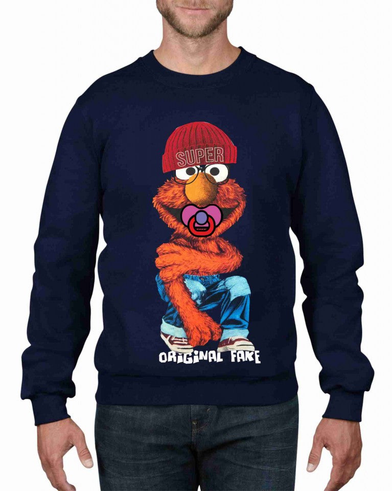 Felpa girocollo Fashion ORIGINALFAKE