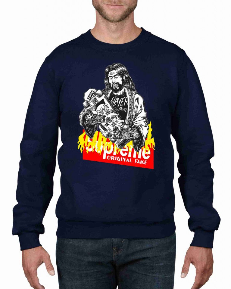 Felpa girocollo Fashion ORIGINALFAKE
