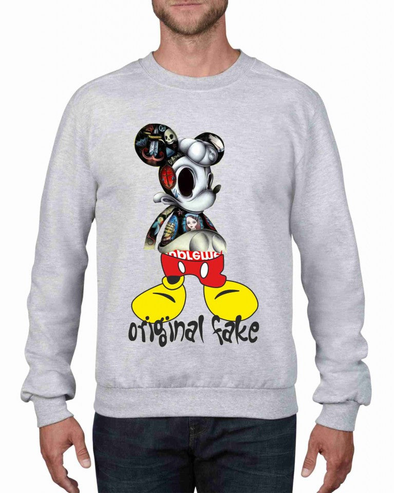 Felpa girocollo Fashion ORIGINALFAKE