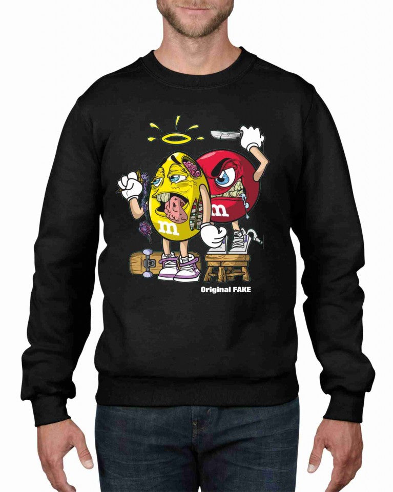 Felpa girocollo Fashion ORIGINALFAKE