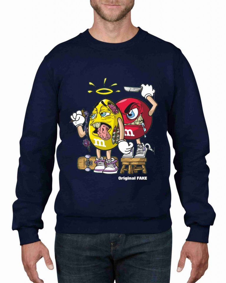 Felpa girocollo Fashion ORIGINALFAKE