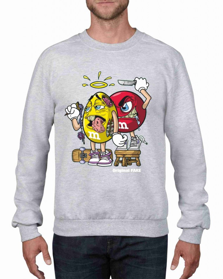 Felpa girocollo Fashion ORIGINALFAKE