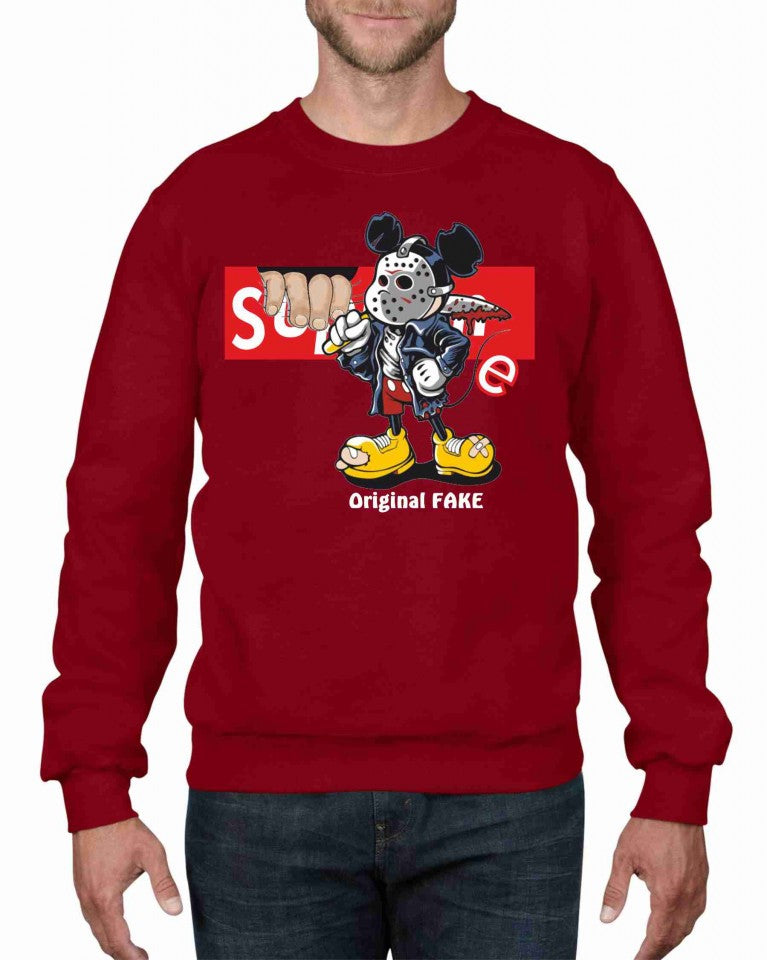 Felpa girocollo Fashion ORIGINALFAKE