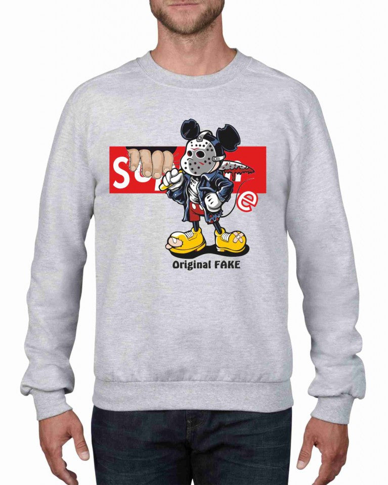 Felpa girocollo Fashion ORIGINALFAKE