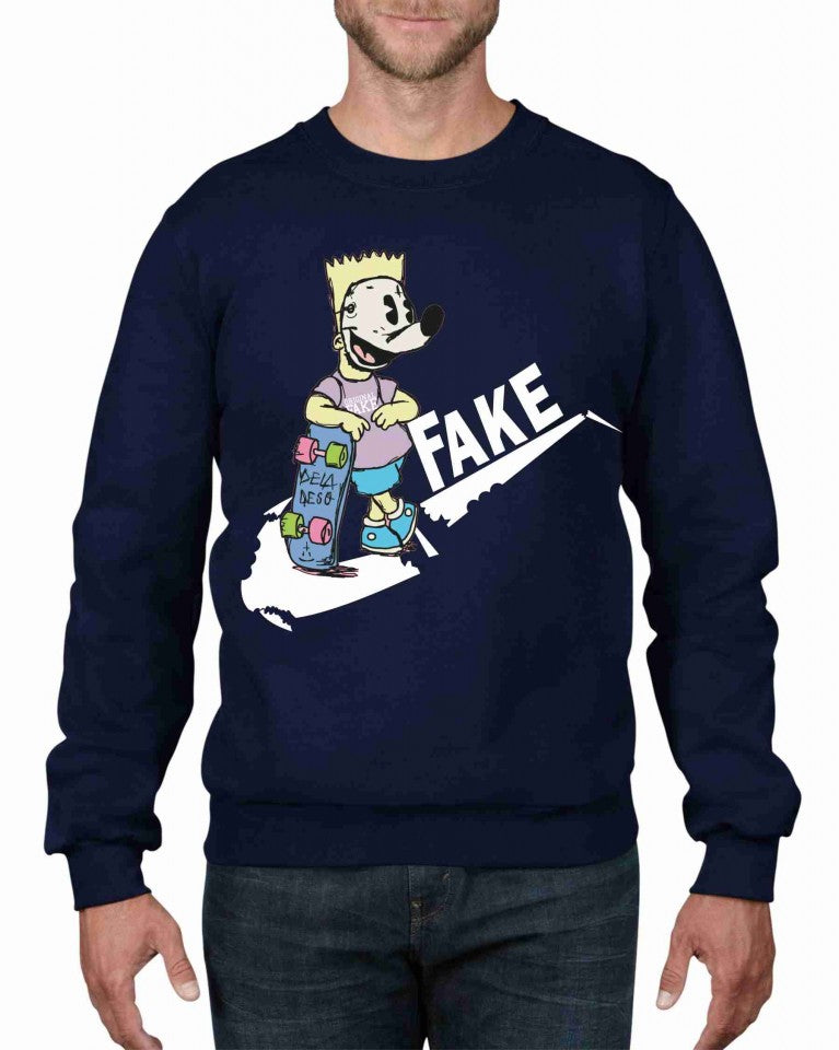 Felpa girocollo Fashion ORIGINALFAKE