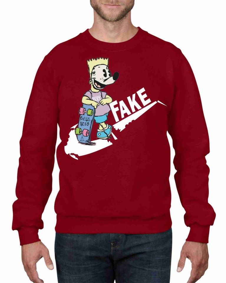 Felpa girocollo Fashion ORIGINALFAKE