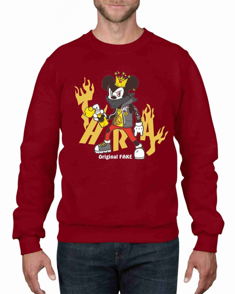Felpa girocollo Fashion ORIGINALFAKE