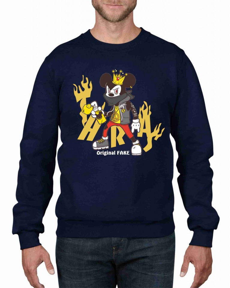 Felpa girocollo Fashion ORIGINALFAKE