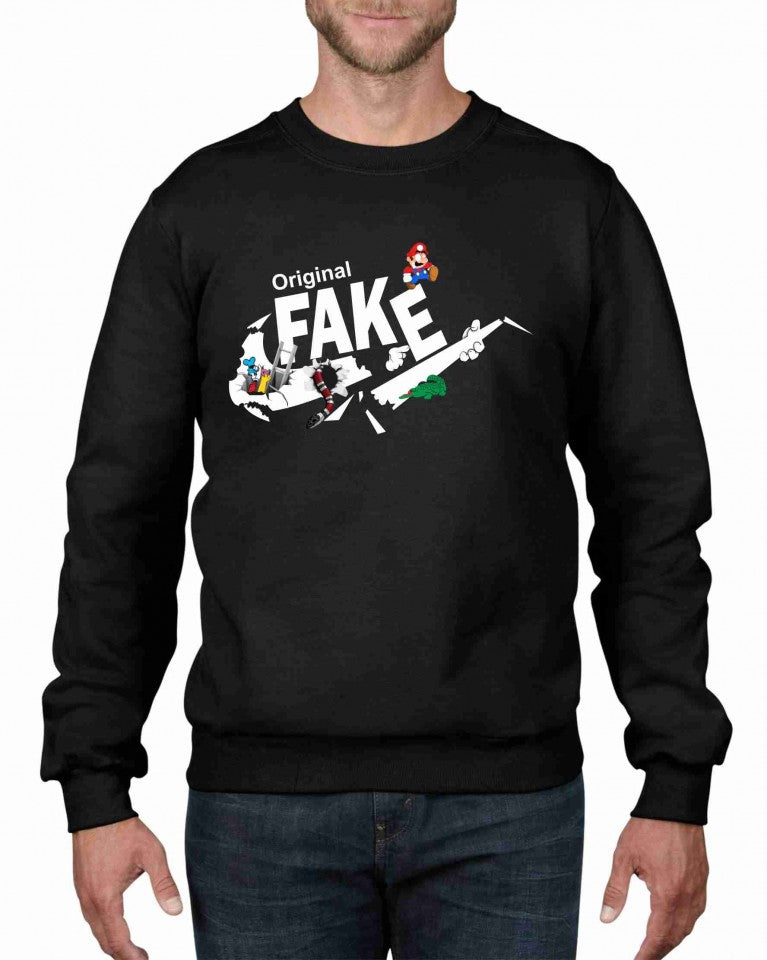 Felpa girocollo Fashion ORIGINALFAKE