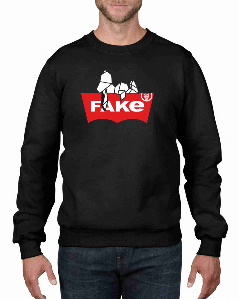 Felpa girocollo Fashion ORIGINALFAKE