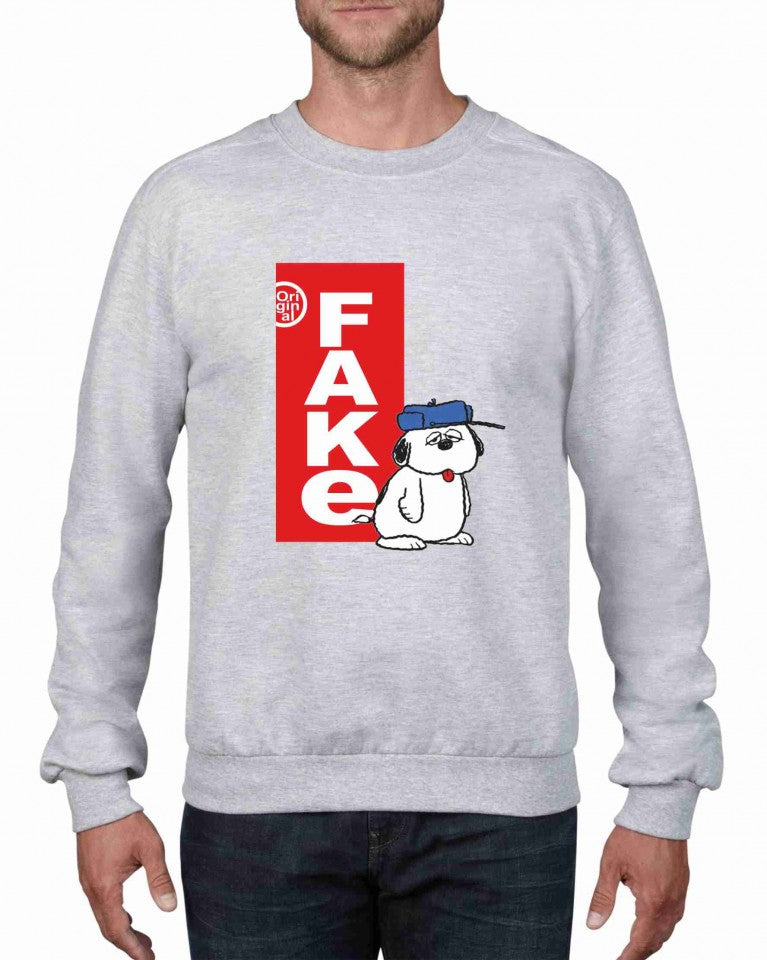 Felpa girocollo Fashion ORIGINALFAKE