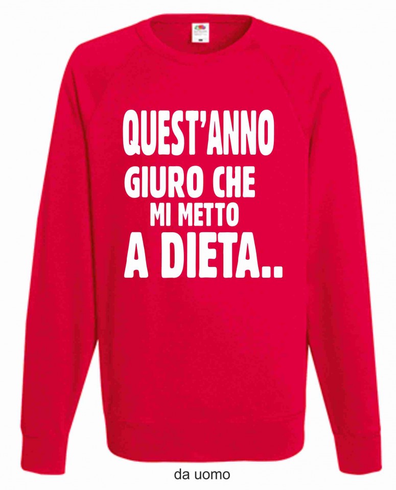 Felpa girocollo Fashion ROSSA UOMO - DONNA