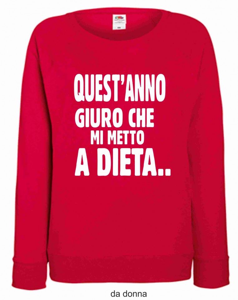 Felpa girocollo Fashion ROSSA UOMO - DONNA