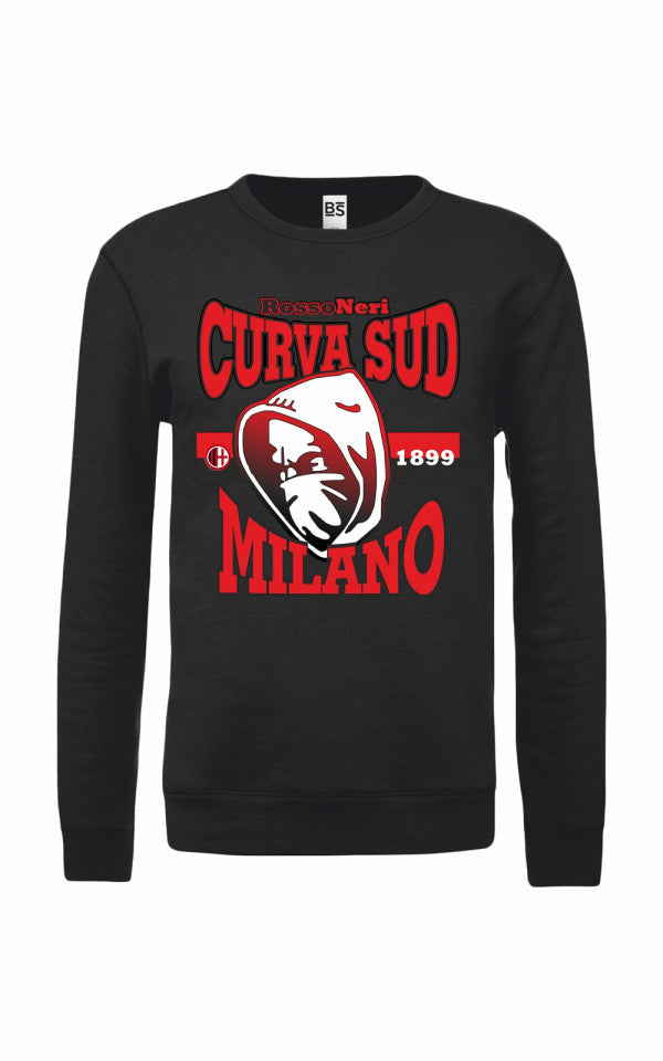 Felpa girocollo Fashion unisex CURVA SUD MILANO