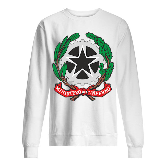 Felpa girocollo Fashion unisex ministero dell'inferno