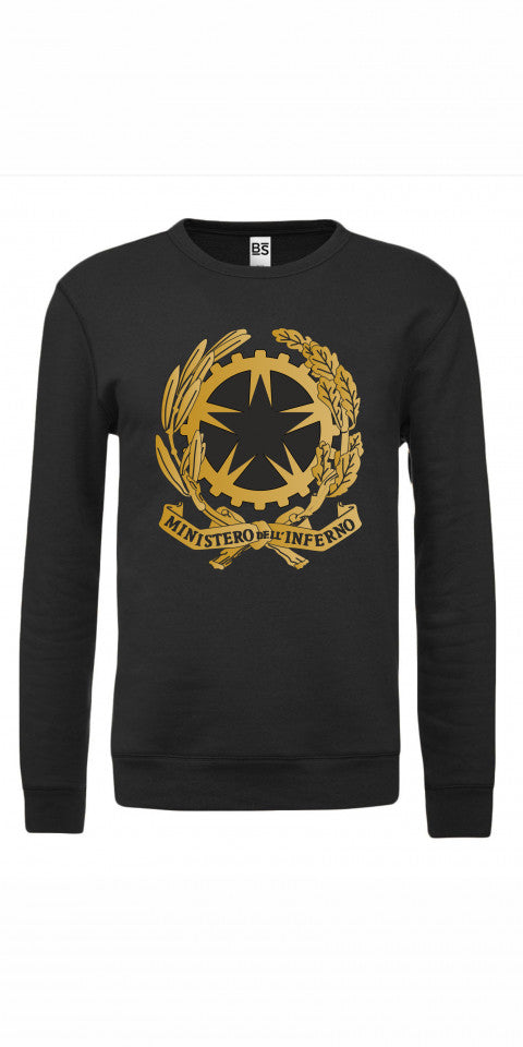 Felpa girocollo Fashion unisex ministero dell'inferno