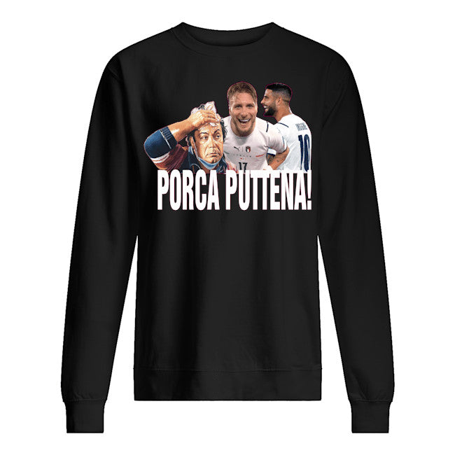 Felpa girocollo Fashion unisex porca puttena