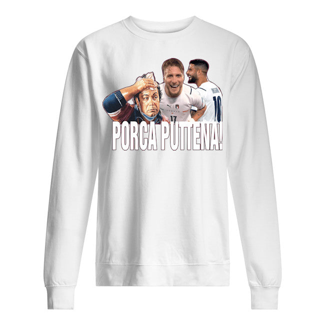 Felpa girocollo Fashion unisex porca puttena