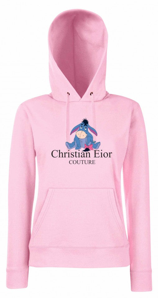 FELPA ROSA DA DONNA CON MARSUPIO E CAPPUCCIO ORIGINAL FAKE