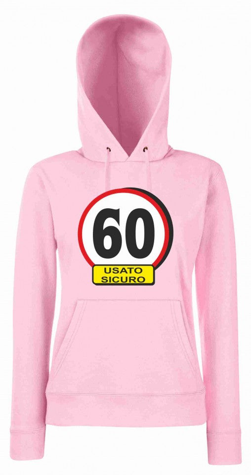FELPA ROSA DA DONNA CON MARSUPIO E CAPPUCCIO THRASHER