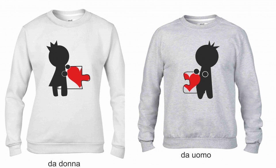 KIT 2 FELPE UNA DA UOMO UNA DONNA