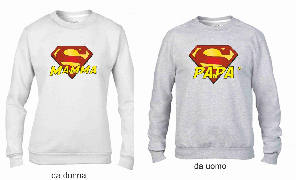 KIT 2 FELPE UNA DA UOMO UNA DONNA