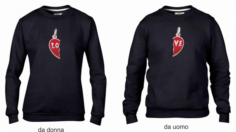 KIT 2 FELPE UNA DA UOMO UNA DONNA