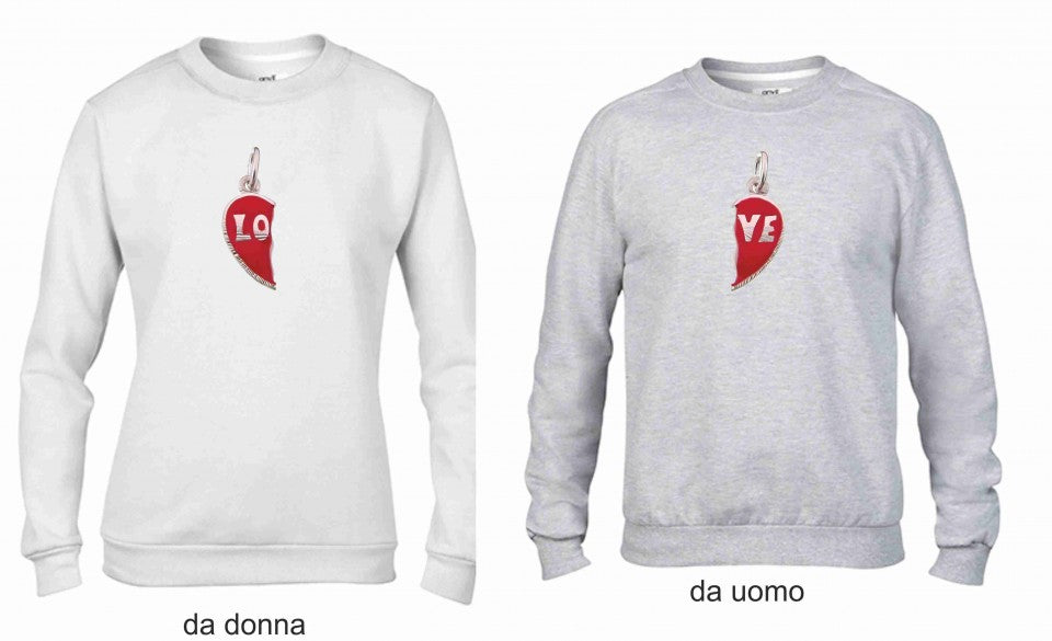 KIT 2 FELPE UNA DA UOMO UNA DONNA