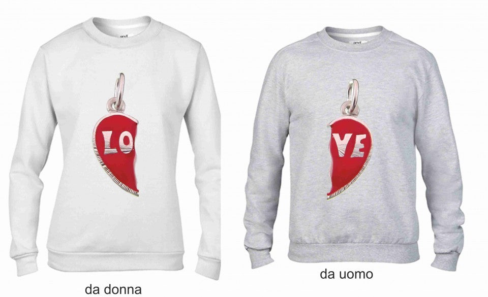 KIT 2 FELPE UNA DA UOMO UNA DONNA