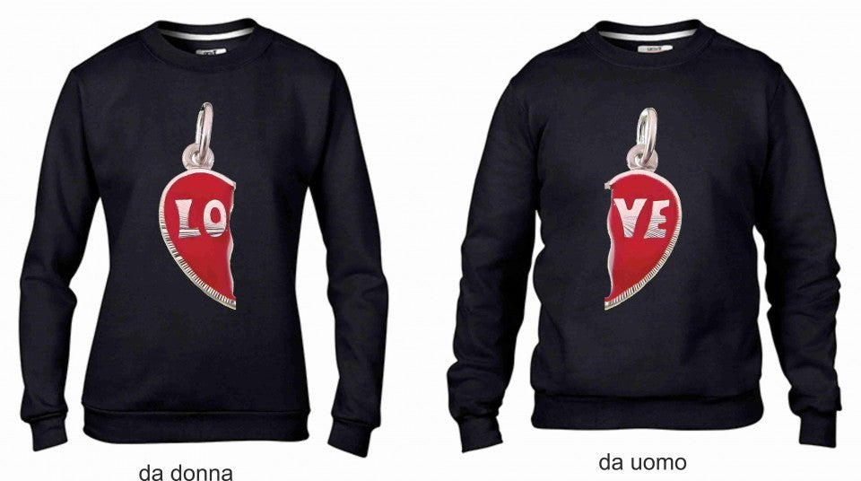 KIT 2 FELPE UNA DA UOMO UNA DONNA
