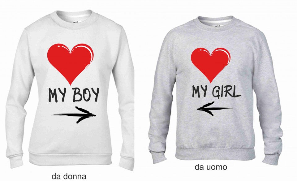 KIT 2 FELPE UNA DA UOMO UNA DONNA
