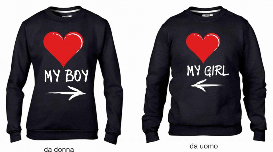 KIT 2 FELPE UNA DA UOMO UNA DONNA