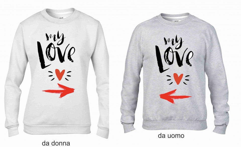 KIT 2 FELPE UNA DA UOMO UNA DONNA