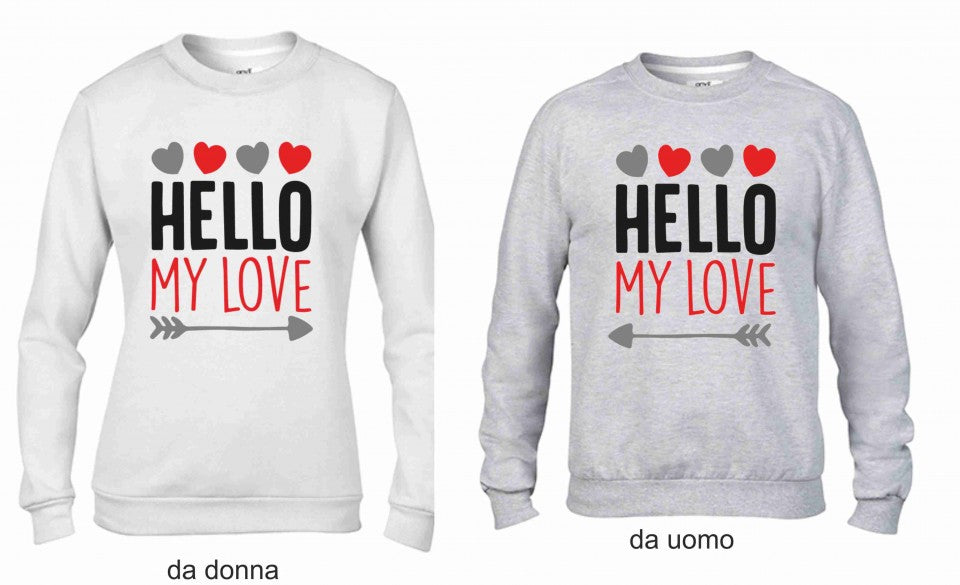 KIT 2 FELPE UNA DA UOMO UNA DONNA