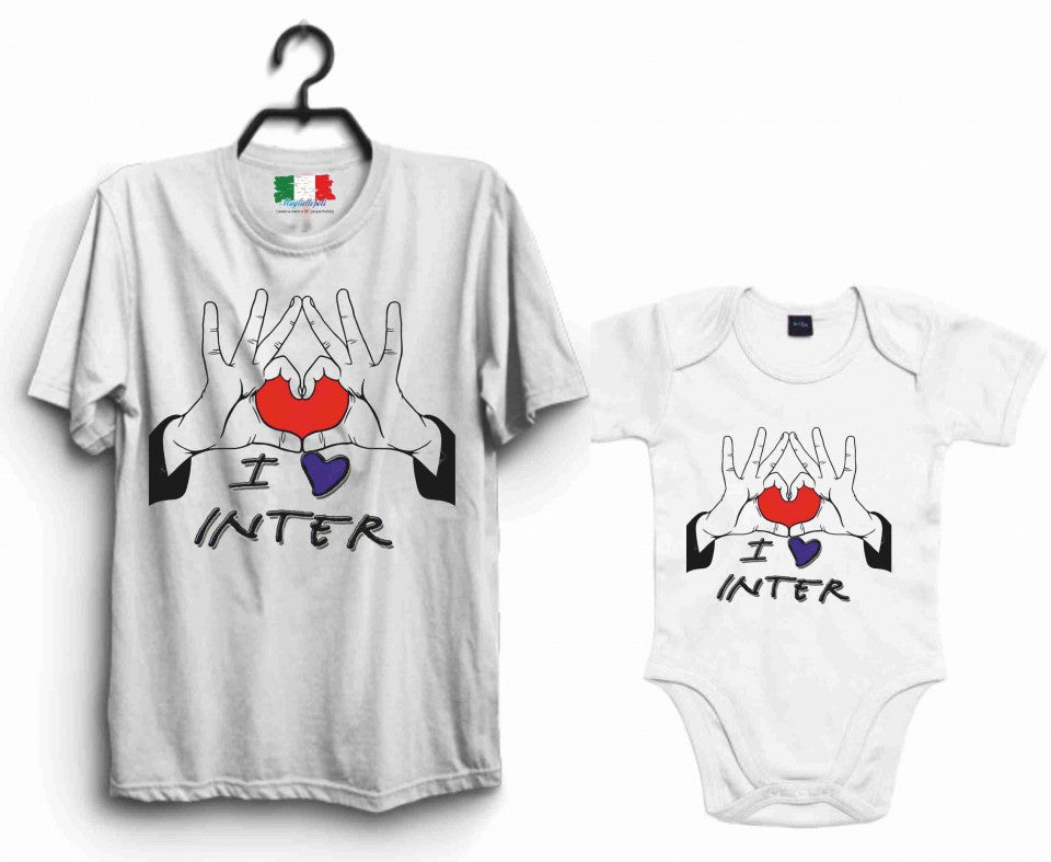 KIT UNA MAGLIETTA ADULTO + UN BODY BIMBO/A