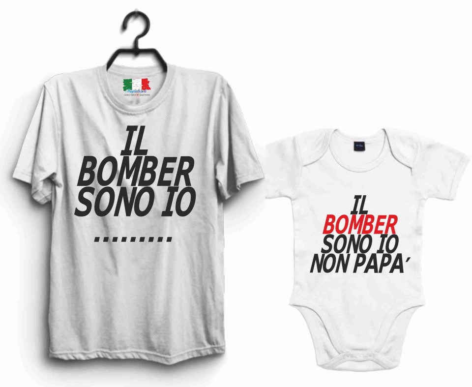 KIT UNA MAGLIETTA ADULTO + UN BODY BIMBO/A