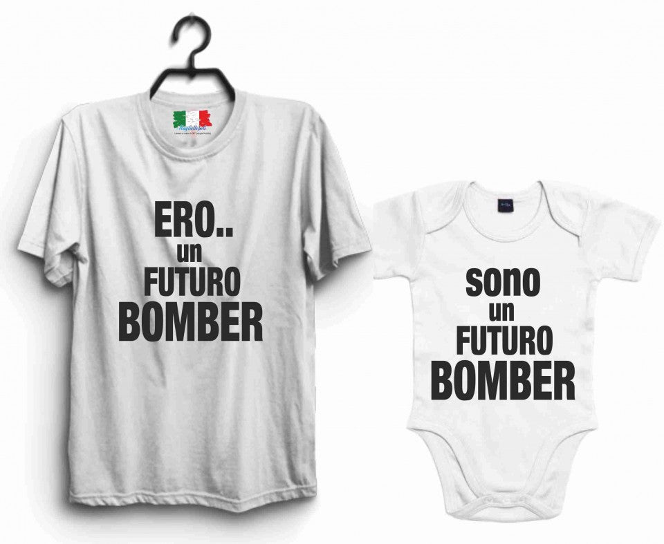 KIT UNA MAGLIETTA ADULTO + UN BODY BIMBO/A