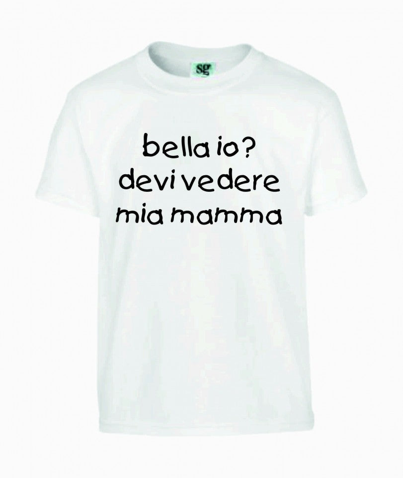 MAGLIETTA 100% COTONE BIMBO/A TITOLO BELLA IO ?
