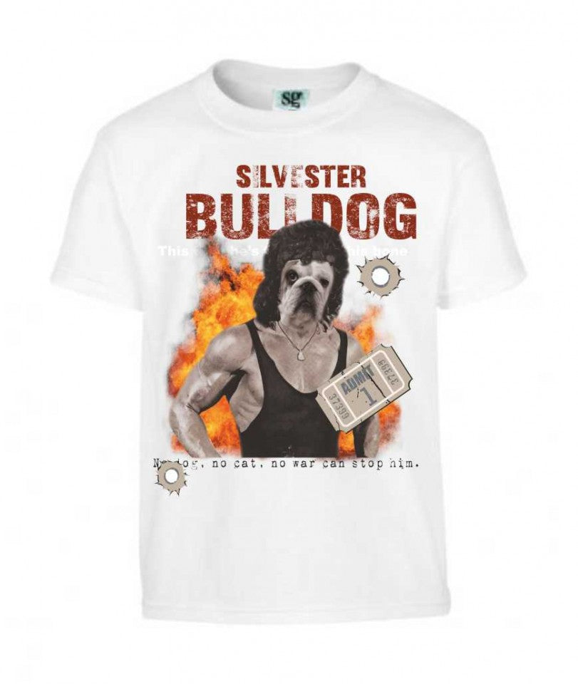 MAGLIETTA 100% COTONE BIMBO/A TITOLO BULLDOG