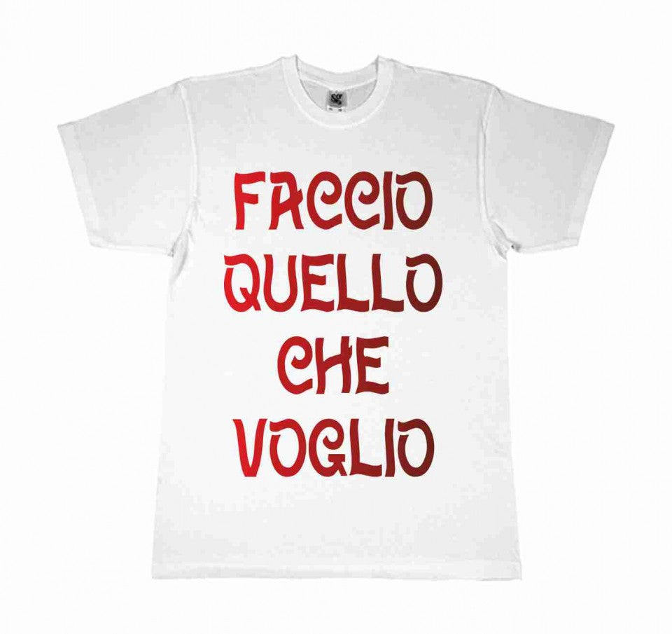 MAGLIETTA 100% COTONE BIMBO/A TITOLO FACCIO QUELLO CHE VOGLIO