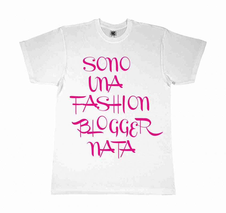MAGLIETTA 100% COTONE BIMBO/A TITOLO FASHION BLOGGER