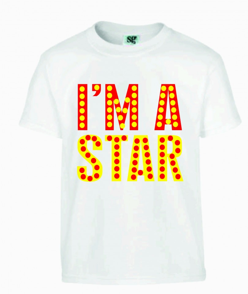 MAGLIETTA 100% COTONE BIMBO/A TITOLO IAM A STAR