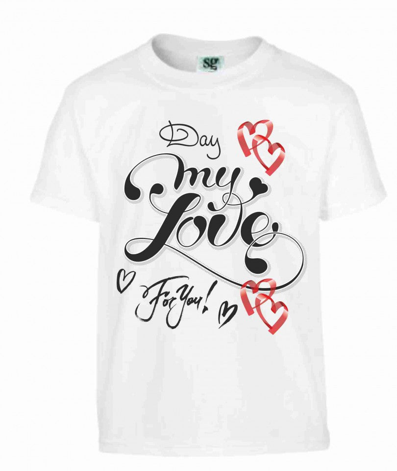 MAGLIETTA 100% COTONE BIMBO/A TITOLO MY LOVE
