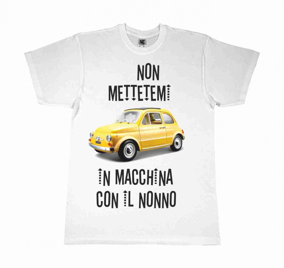 MAGLIETTA 100% COTONE BIMBO/A TITOLO NON METTETEMI CON IL NONNO
