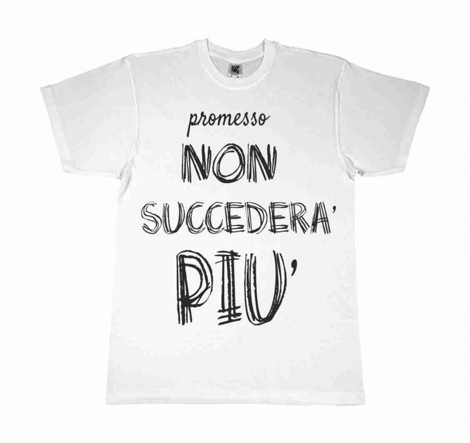MAGLIETTA 100% COTONE BIMBO/A TITOLO NON SUCCEDERA' PIU'