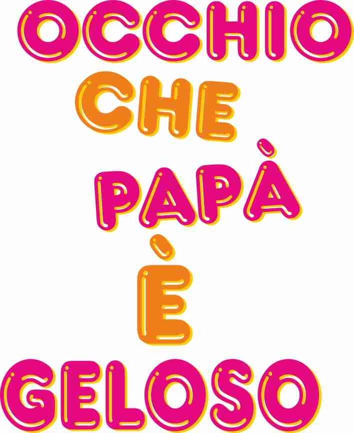 MAGLIETTA 100% COTONE BIMBO/A TITOLO OCCHIO PAPA' E' GELOSO