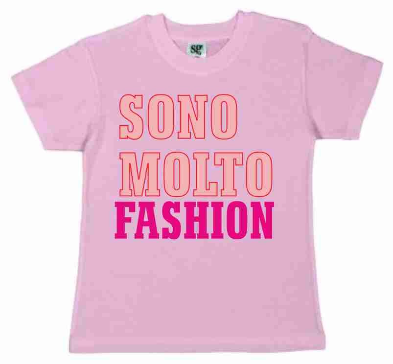 MAGLIETTA 100% COTONE BIMBO/A TITOLO SONO MOLTO FASHION