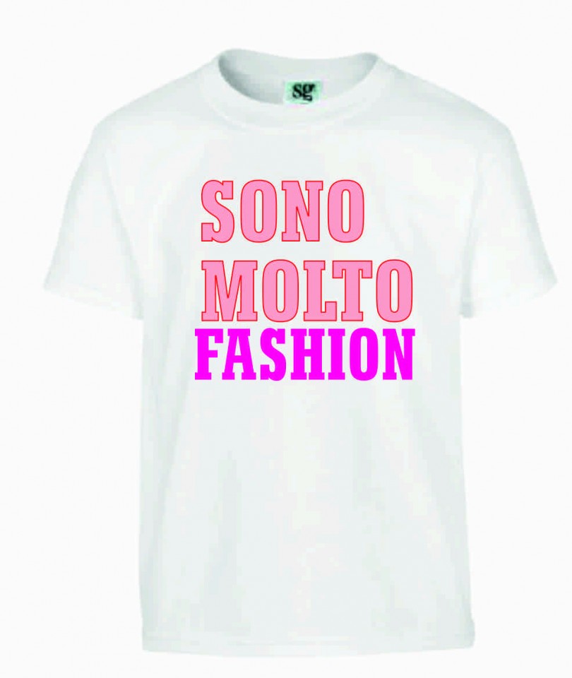 MAGLIETTA 100% COTONE BIMBO/A TITOLO SONO MOLTO FASHION