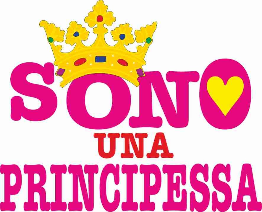 MAGLIETTA 100% COTONE BIMBO/A TITOLO SONO UNA PRINCIPESSA