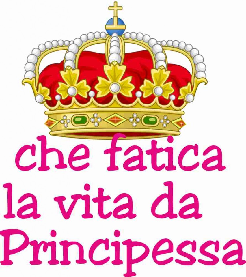 MAGLIETTA 100% COTONE BIMBO/A TITOLO VITA DA PRINCIPESSA